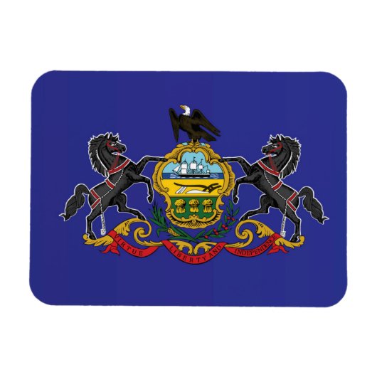 Staatsflagge Pennsylvania, USA Magnet (Horizontal)
