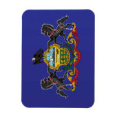 Staatsflagge Pennsylvania, USA Magnet (Vertikal)