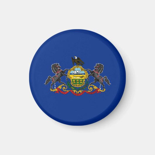 Staatsflagge Pennsylvania USA Magnet (Vorne)
