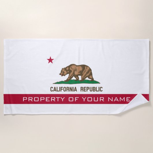 Staatsflagge personalisiert strandtuch (Vorderseite)