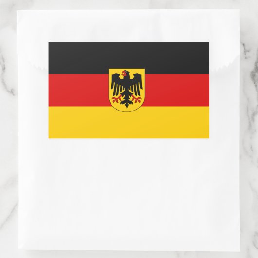 Staatsflagge Rechteckiger Aufkleber (Tasche)