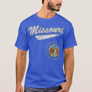 Staatsflagge Retro Missouri T-Shirt
