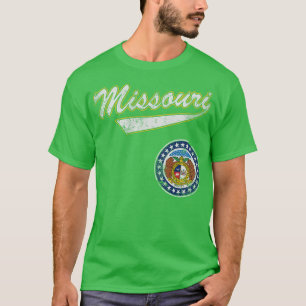Staatsflagge Retro Missouri T-Shirt