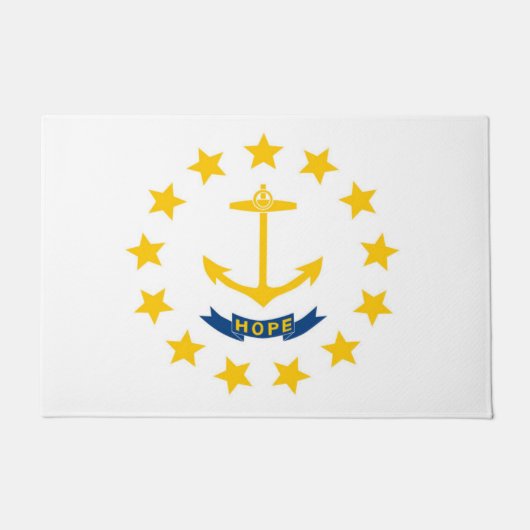Staatsflagge Rhode Island, USA Fußmatte (Vorderseite)