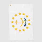 Staatsflagge Rhode Island, USA Golfhandtuch (Vorderseite)