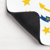 Staatsflagge Rhode Island, USA Mousepad (Ecke)