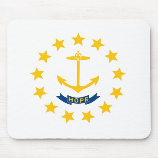 Staatsflagge Rhode Island, USA Mousepad (Vorne)