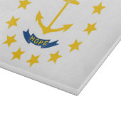 Staatsflagge Rhode Island, USA Schneidebrett (Ecke)