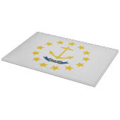 Staatsflagge Rhode Island, USA Schneidebrett (Ecke)