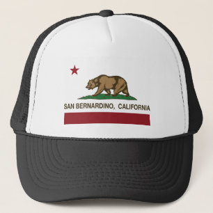 Staatsflagge San Bernardino Kalifornien Truckerkappe