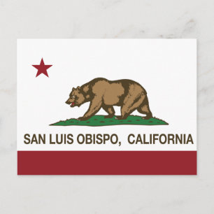 Staatsflagge San Luis Obispo Postkarte
