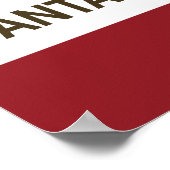 Staatsflagge Santa Barbara Poster (Ecke)