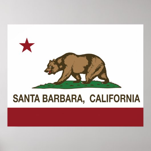 Staatsflagge Santa Barbara Poster (Vorne)