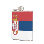 Staatsflagge Serbiens Flachmann (Links)