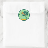 Staatsflagge "South Carolina Palmetto" Runder Aufkleber (Tasche)