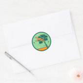 Staatsflagge "South Carolina Palmetto" Runder Aufkleber (Umschlag)