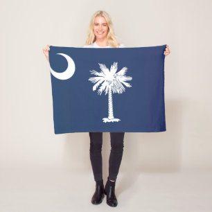 Staatsflagge South Carolina, USA Fleecedecke
