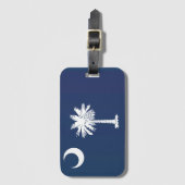 Staatsflagge South Carolina, USA Gepäckanhänger (Vorderseite Vertikal)