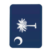 Staatsflagge South Carolina, USA Magnet (Vertikal)