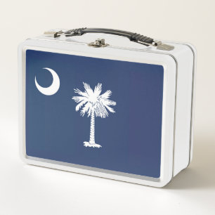 Staatsflagge South Carolina, USA Metall Brotdose