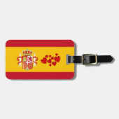Staatsflagge Spaniens Gepäckanhänger (Vorderseite horizontal)