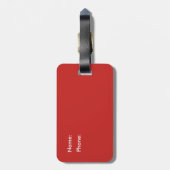 Staatsflagge Spaniens Gepäckanhänger (Rückseite vertikal)