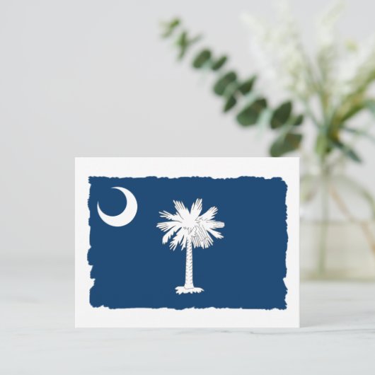 Staatsflagge Süd-Carolina Postkarte (Stehend Vorderseite)