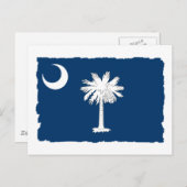Staatsflagge Süd-Carolina Postkarte (Vorne/Hinten)