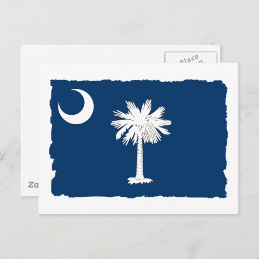 Staatsflagge Süd-Carolina Postkarte (Vorne/Hinten)