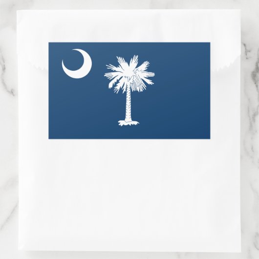 Staatsflagge Süd-Carolina Rechteckiger Aufkleber (Tasche)