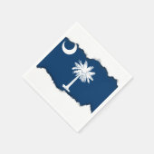 Staatsflagge Süd-Carolina Serviette (Ecke)