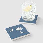 Staatsflagge Süd-Carolina Steinuntersetzer (Seitenansicht)