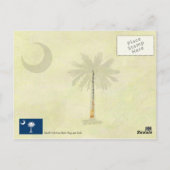 Staatsflagge Süd-Carolina und Siegel Postkarte (Rückseite)