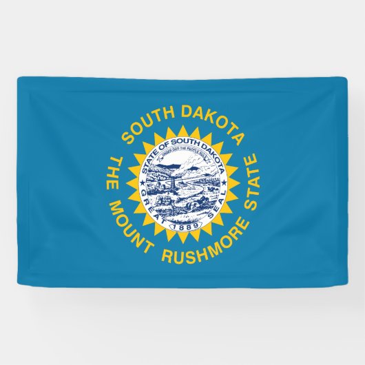 Staatsflagge Süddakota Banner (Horizontal)