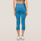 Staatsflagge Süddakota Capri Leggings (Rückseite)