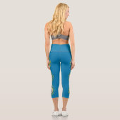 Staatsflagge Süddakota Capri Leggings (Rückseite)