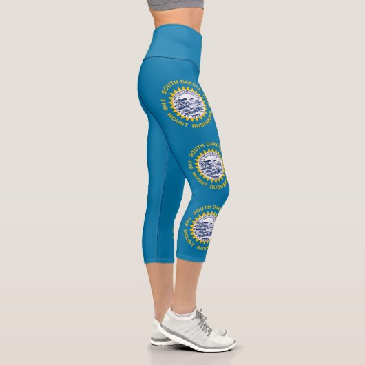Staatsflagge Süddakota Capri Leggings (Rechts)