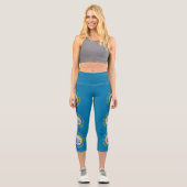 Staatsflagge Süddakota Capri Leggings (Vorderseite)