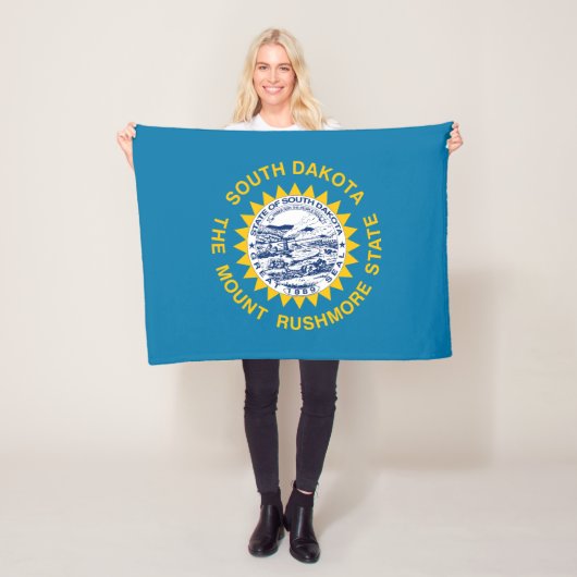 Staatsflagge Süddakota Fleecedecke (Beispiel)