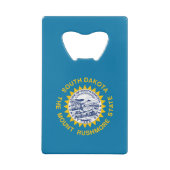Staatsflagge Süddakota Geldbeutel Flaschenöffner (Rückseite)