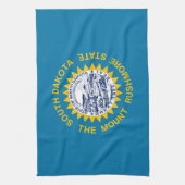 Staatsflagge Süddakota Geschirrtuch (Vertikal)