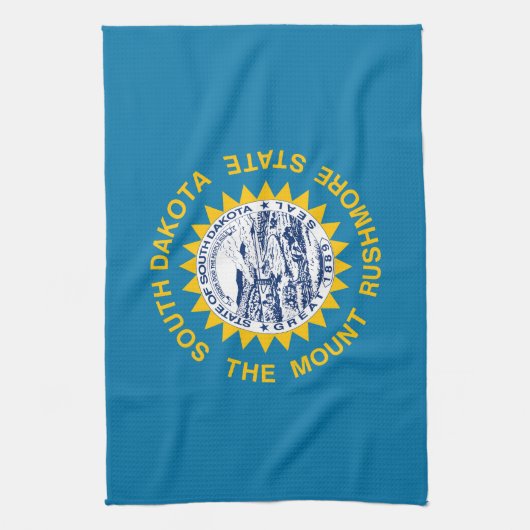Staatsflagge Süddakota Geschirrtuch (Vertikal)