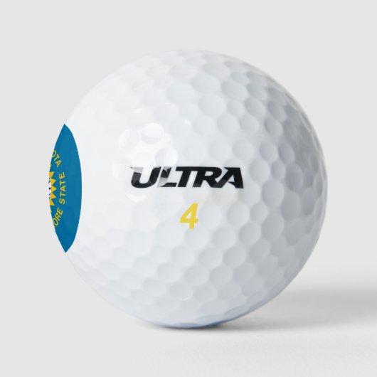 Staatsflagge Süddakota Golfball (Logo)