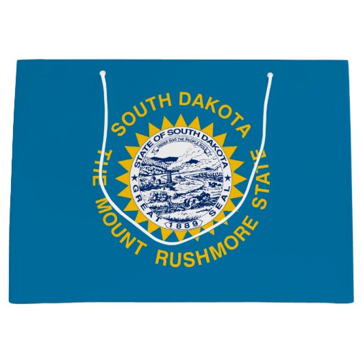 Staatsflagge Süddakota Große Geschenktüte (Vorderseite)