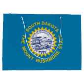 Staatsflagge Süddakota Große Geschenktüte (Rückseite)