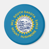 Staatsflagge Süddakota Magnet (Vorne)