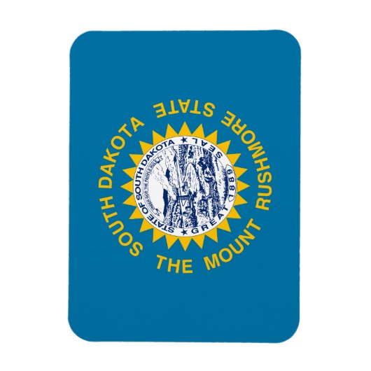 Staatsflagge Süddakota Magnet (Vertikal)