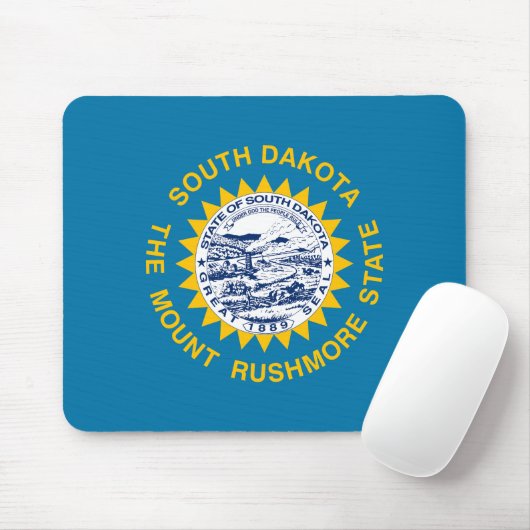 Staatsflagge Süddakota Mousepad (Mit Mouse)
