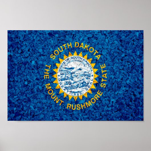 Staatsflagge Süddakota Poster (Vorne)