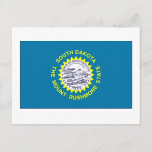 Staatsflagge Süddakota Postkarte
